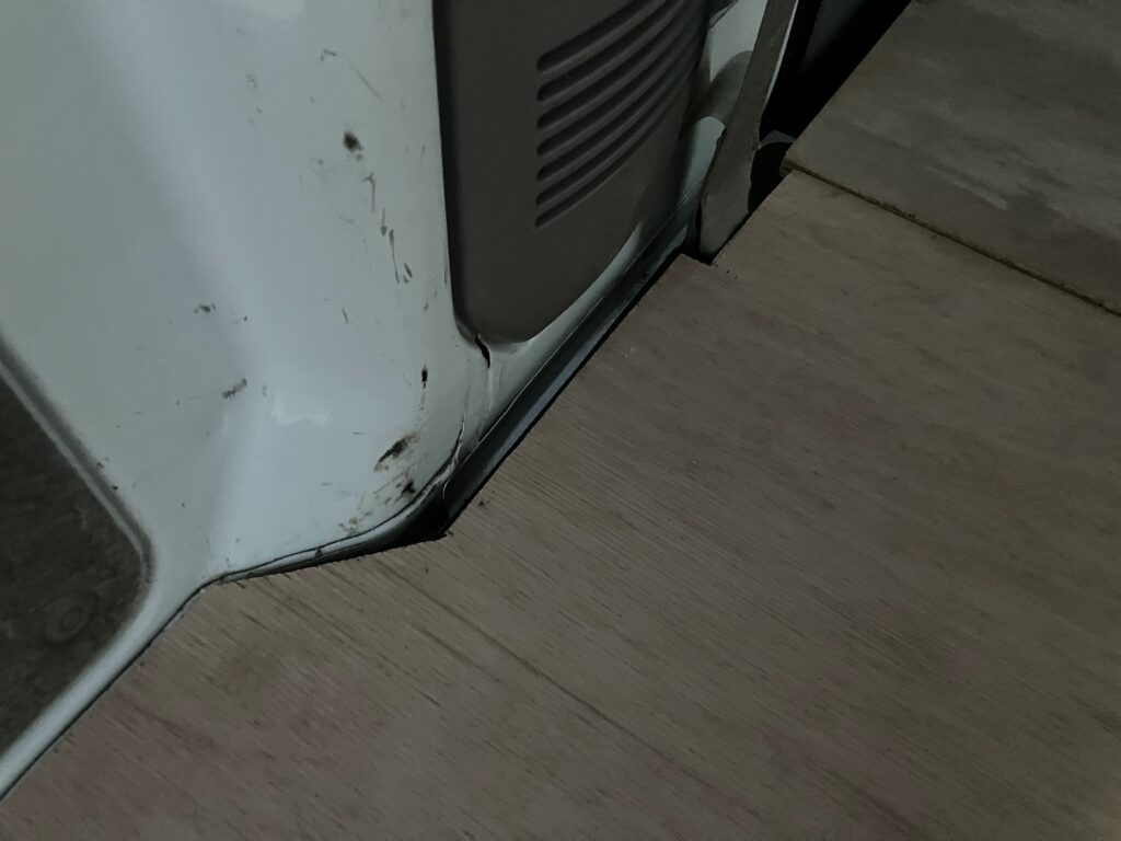 車体に合わせたカーブ
